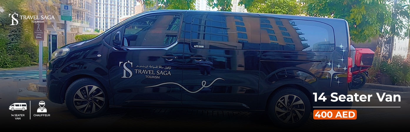 14 Seater Van BT Banner by Travel Saga Tourism