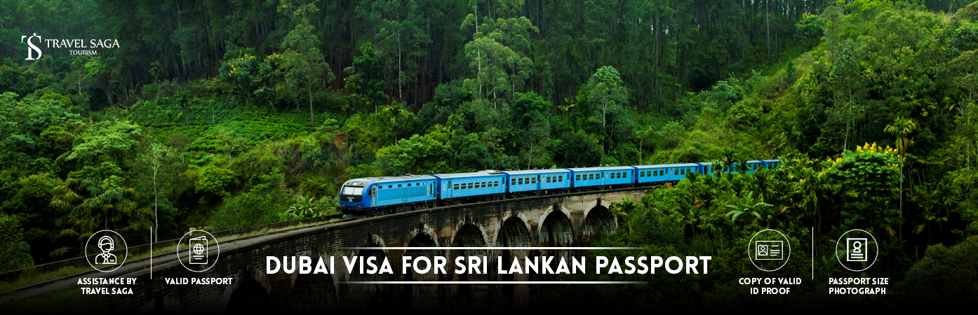 Dubai Visa for Sri Lankan Passport | Dubai tourist Visa for Sri Lankan BT Banner by Travel Saga Tourism