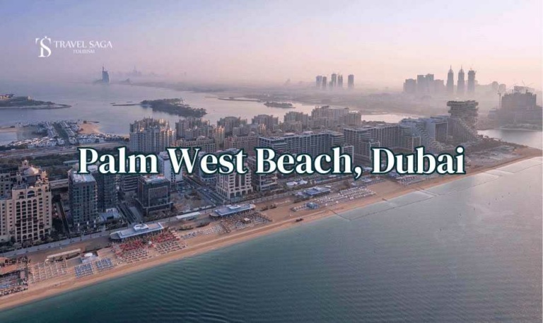 Arial view of Palm West Beach Dubai Blog Banner Travel Saga Tourism