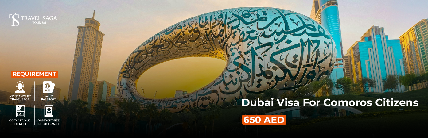 Dubai Visa for Comoros Citizens BT Banner by Travel Saga Tourism