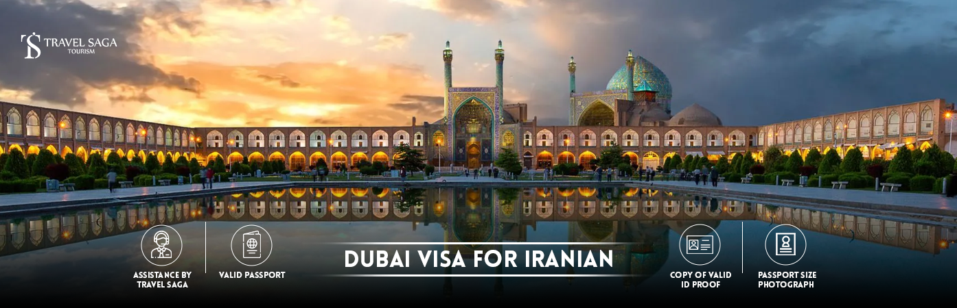 Dubai Visa For Iranian | dubai visa from iran BT Banner by Travel Saga Tourism