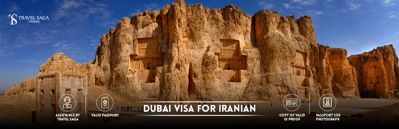 Dubai Visa For Iranian | Dubai Visa For Iranian Citizens BT Banner by Travel Saga Tourism