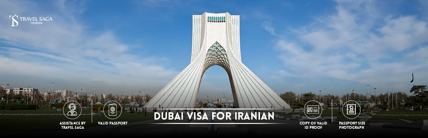 dubai visa from iran | Dubai Visa For Iranian Citizens BT Banner by Travel Saga Tourism