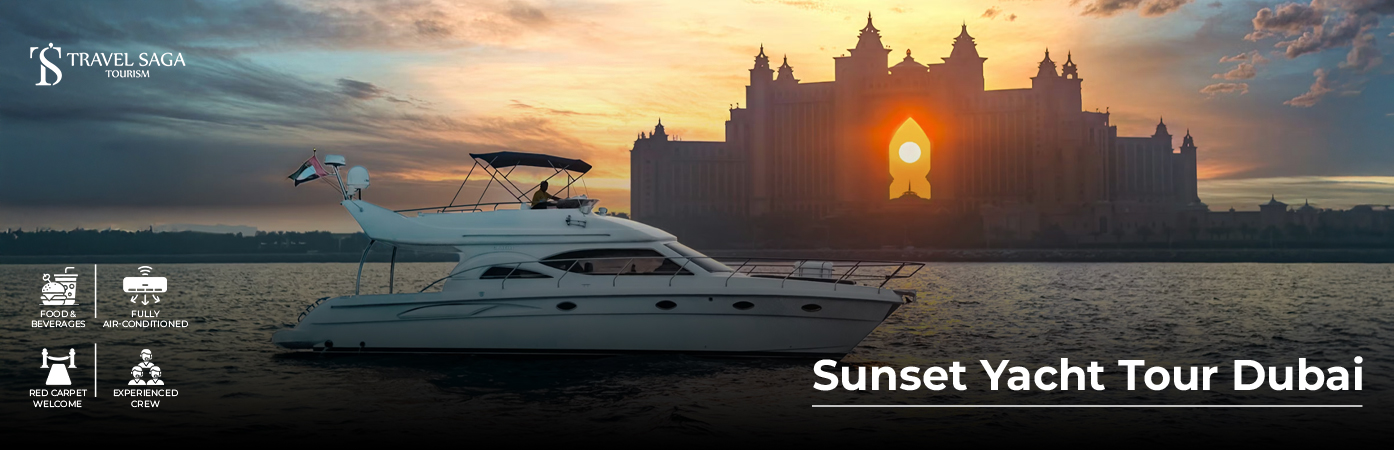 Book sunset yacht tour dubai skyline sunset experience