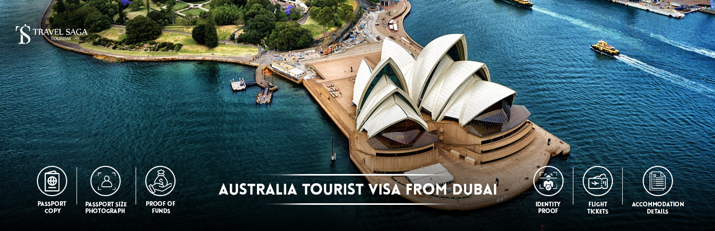 Australia Tourist Visa from Dubai | Australia Visa from Dubai BT Banner by Travel saga Tourism