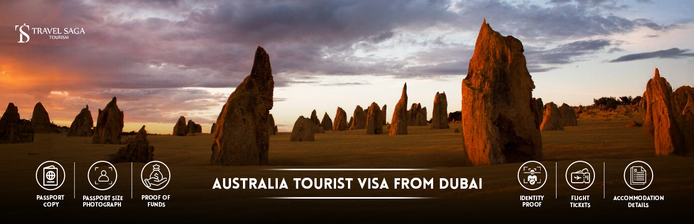 Australia Tourist Visa from Dubai | australia tourist visa BT Banner by Travel Saga Tourism