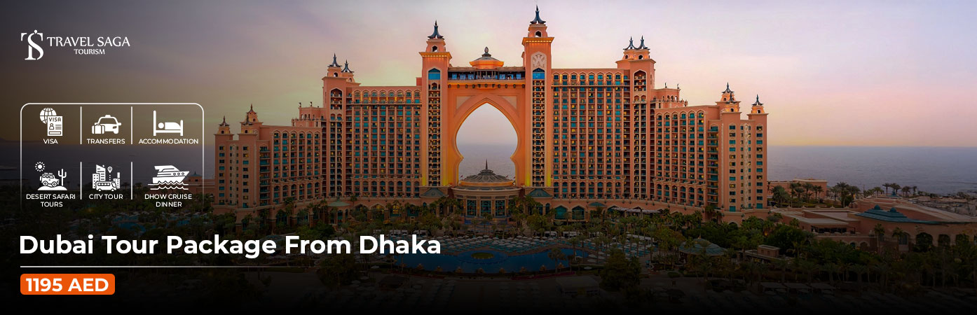 Book Dubai Tour Packages from Dhaka showcasing modern Dubai architecture
