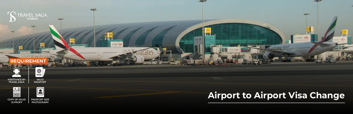 Apply Airport to Airport Visa Change online