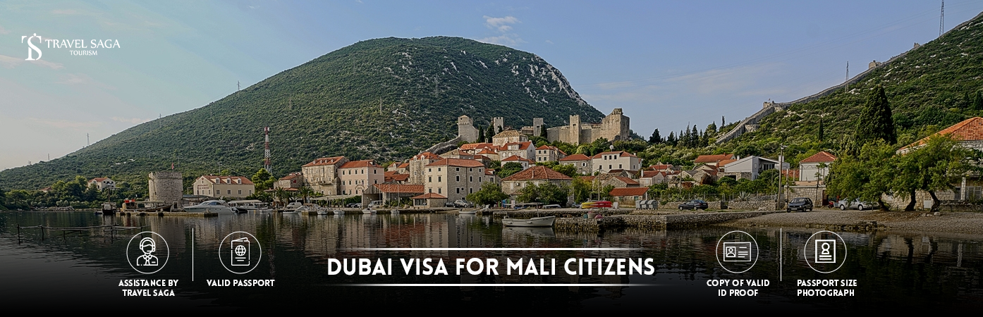 Dubai visa for Mali Citizens | Dubai visit visa for Mali Citizens BT Banner by Travel Saga Tourism