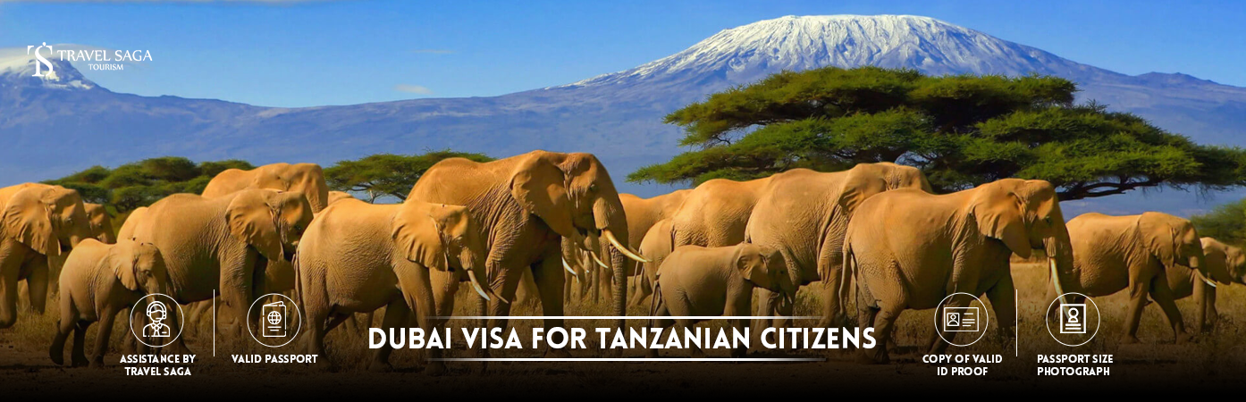 Dubai Visa for Tanzanian Citizens | Dubai visit Visa for Tanzanian Citizens BT Banner by Travel Saga Tourism