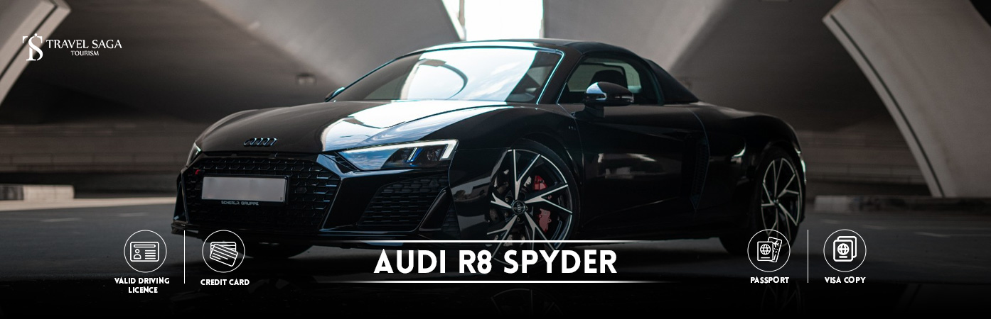Rent Audi R8 Spyder | Rent Audi R8 BT Banner by Travel Saga Tourism
