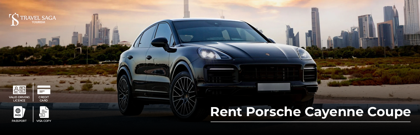 Rent Porsche Cayenne Coupe BT Banner by Travel Saga Tourism
