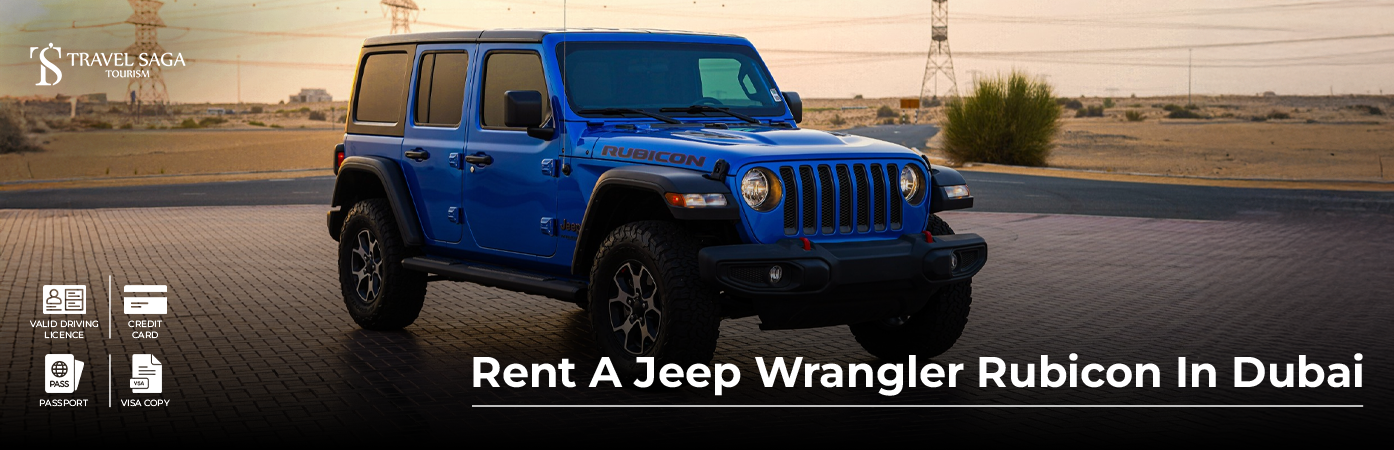 Rent a Jeep Wrangler Rubicon BT Banner by Travel Saga Tourism