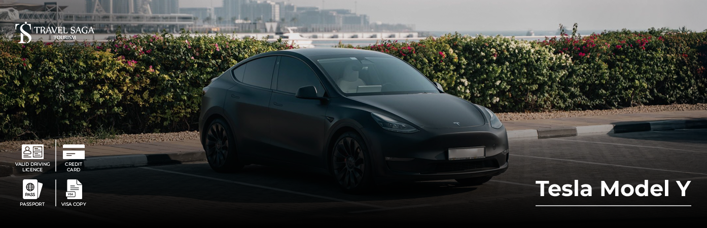 Tesla Model Y BT Banner by Travel Saga Tourism