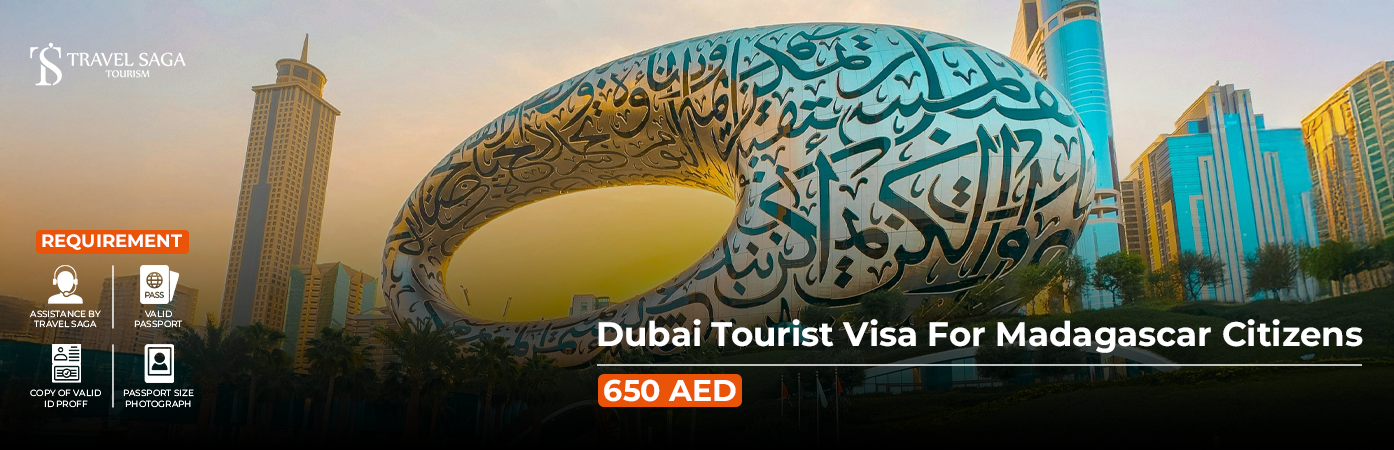 Dubai tourist Visa for Madagascar citizens BT Banner by Travel Saga Tourism