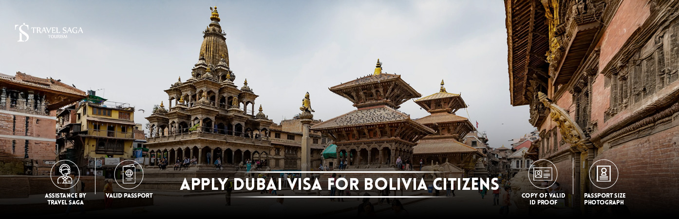 apply dubai visa for bolivia citizens | dubai tourist visa for Bolivian citizens BT Banner by Travel Saga Tourism