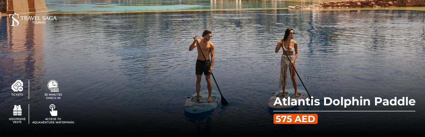 Book Atlantis Dolphin Paddle Tickets Dubai group activity