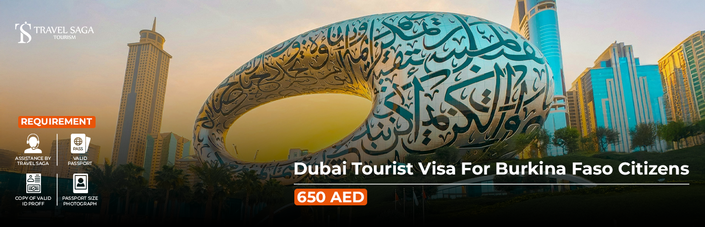Dubai Tourist Visa For Burkina Faso Citizens BT Banner by Travel Saga Tourism