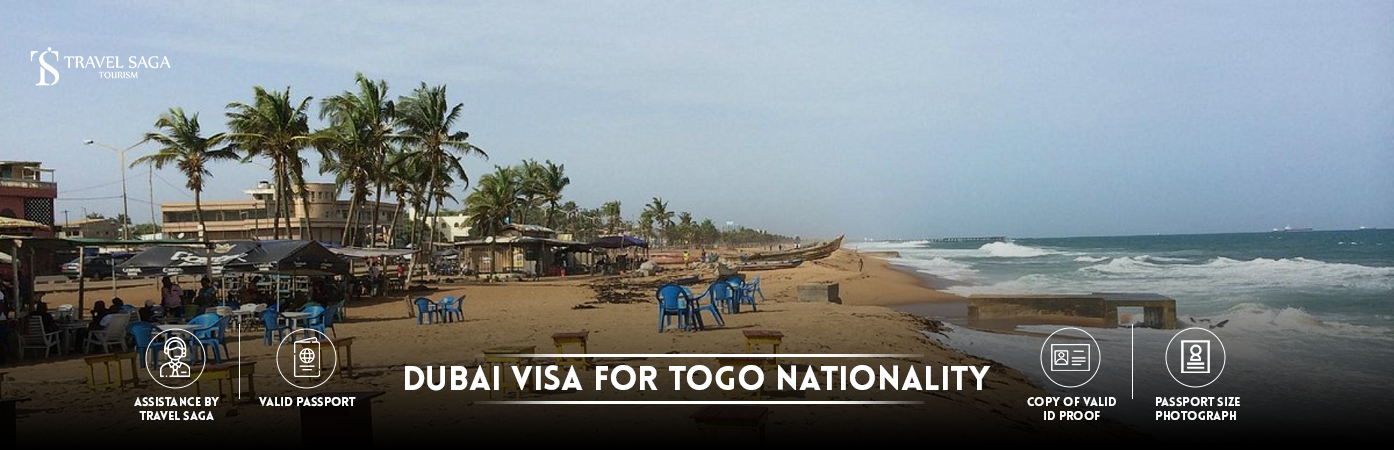 Dubai visit Visa for Togo citizens | Dubai tourist Visa for Togo BT Banner by Travel Saga Tourism