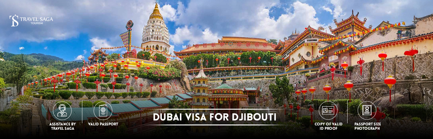 Dubai Visa from Djibouti | Dubai tourist Visa for Djibouti citizens BT Banner by Travel Saga Tourism