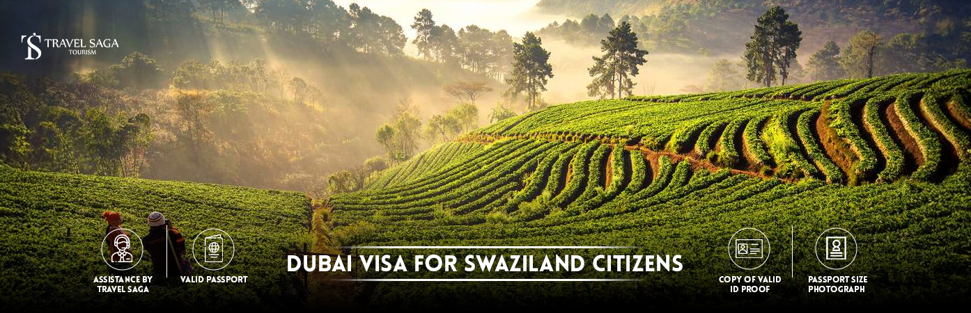 Dubai Visa For Swaziland Citizens | Dubai visit Visa For Swaziland Citizens BT Banner by Travel Saga Tourism