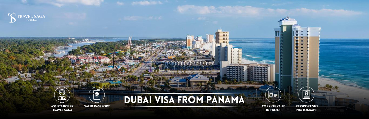 Dubai visa from Panama | Dubai visit visa for Panama citizens BT Banner by Travel Saga Tourism