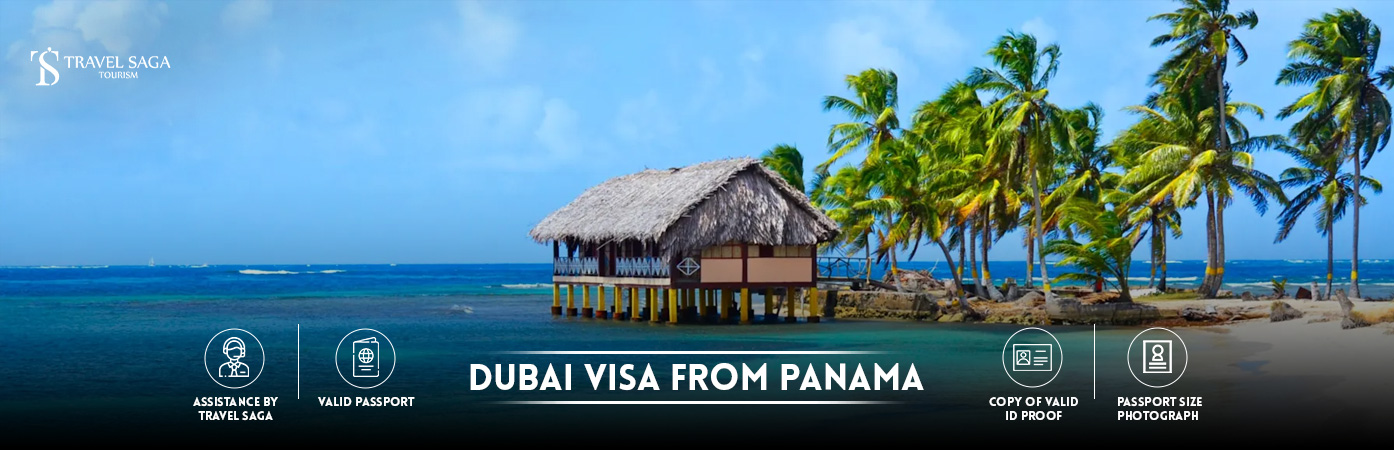 Dubai visa from Panama | Dubai tourist visa from Panama BT Banner by Travel Saga Tourism