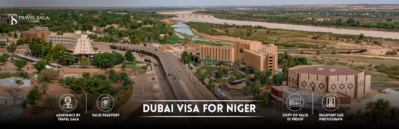 Dubai Visa for Niger | Dubai visit Visa for Niger citizens BT Banner by Travel Saga Tourism