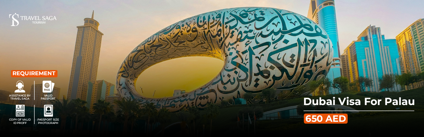Dubai Visa for Palau BT Banner by Travel Saga Tourism