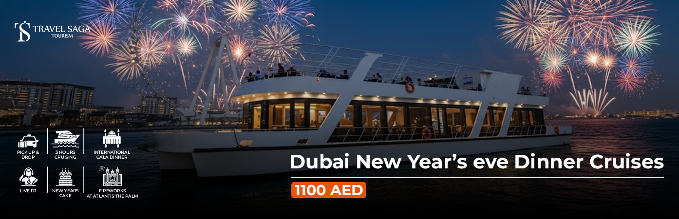 Dubai New Year’s eve Dinner Cruises BT Banner by Travel Saga Tourism