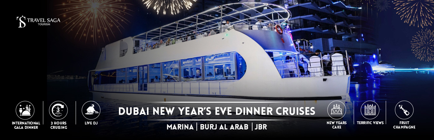 Dubai new year's eve dinner cruises | Dubai new year's eve dinner cruises Bt Banner By Travel Saga Tourism