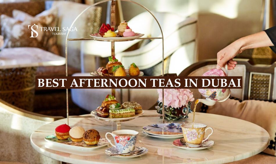 Dubai's luxurious ambiance tea spot blog banner by Travel Saga Tourism