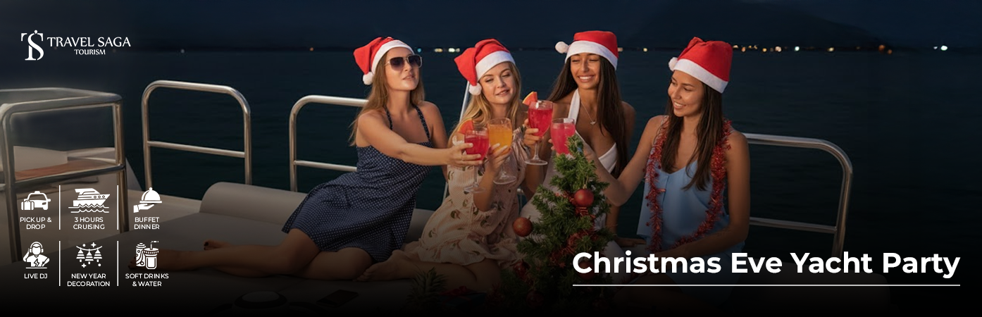 Christmas Eve Yacht Party BT Banner by Travel Saga Tourism