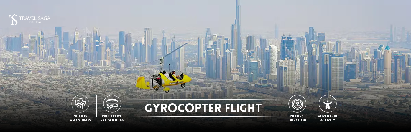 gyrocopter cost | Dubai gyrocopter BT banner Travel Saga Tourism