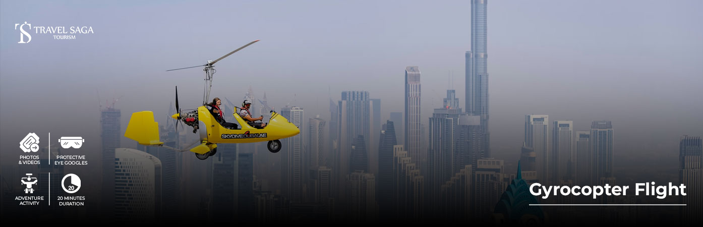 Book Gyrocopter Flight Tickets luxury aerial ride Dubai
