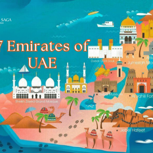 7 Emirates of UAE banner by Travel Saga