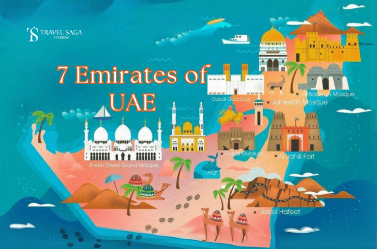 7 Emirates of UAE banner by Travel Saga