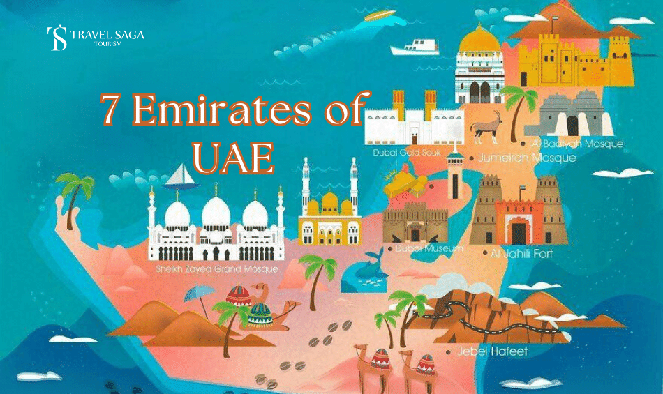 7 Emirates of UAE banner by Travel Saga