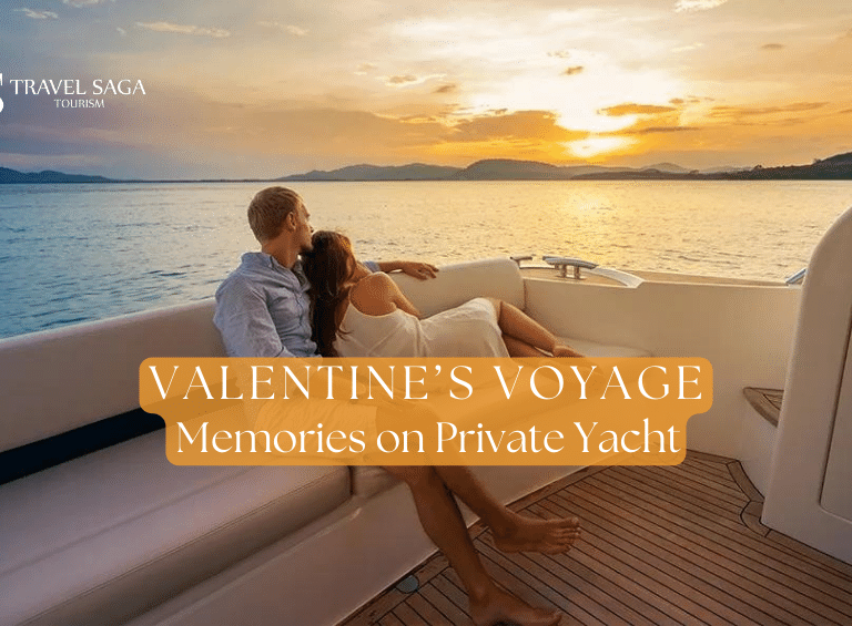 valentine on a private yacht