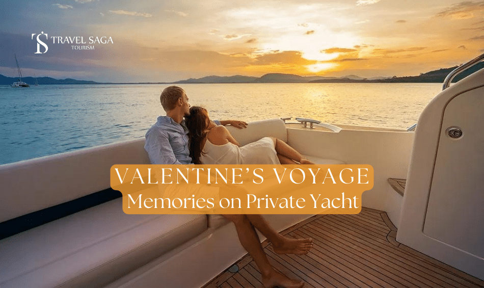 valentine on a private yacht