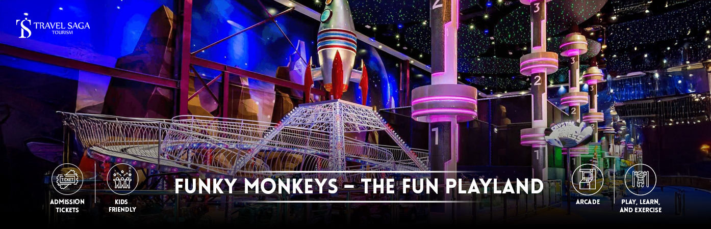 funky monkey playland | funky monkeys playland Dubai banner Travel Saga Tourism