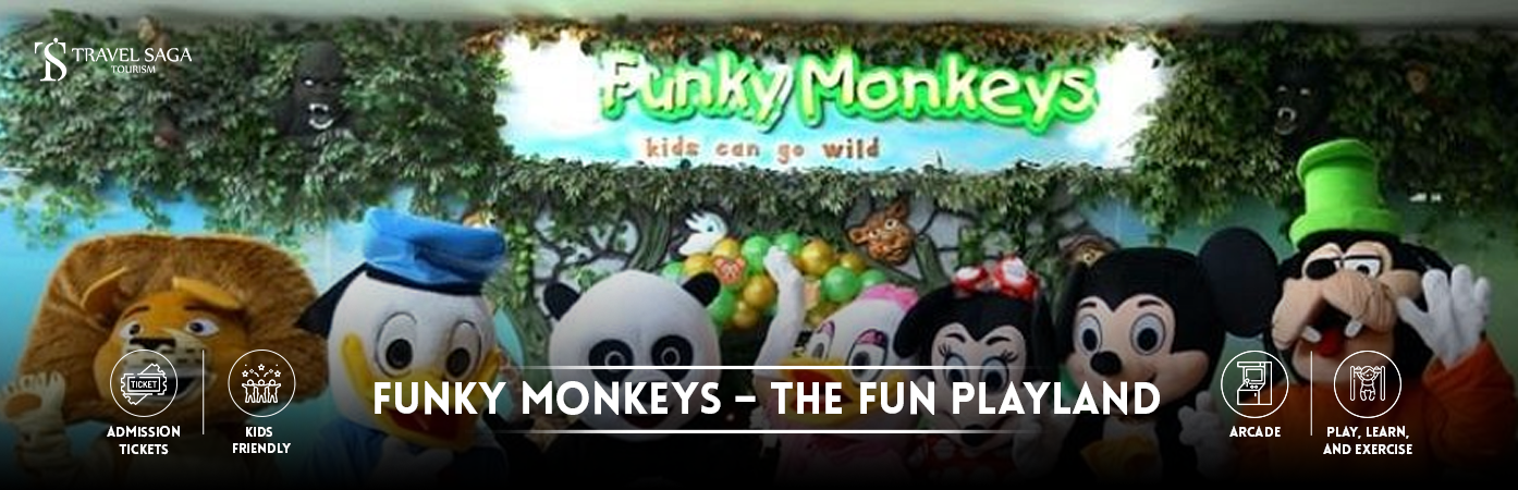 funky monkey playland | funky monkeys playland Dubai banner Travel Saga Tourism