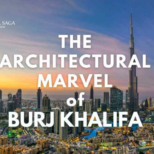 Arial view of burj khalifa blog banner by travel saga tourism