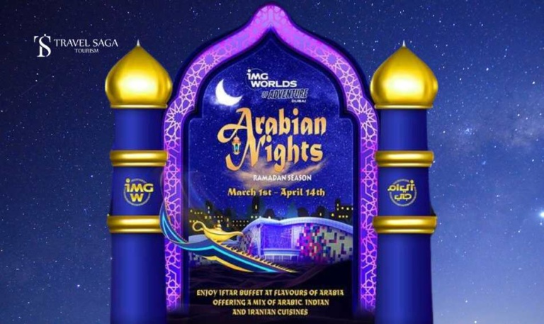 Arabian nights in Dubai | Celebrate Arabian Nights Blog Banner by Travel Saga Tourism