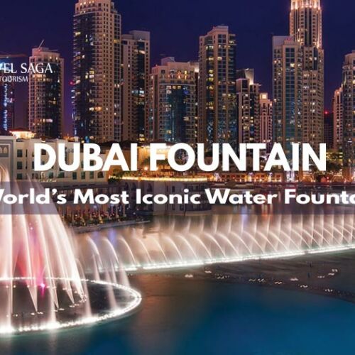 Dubai fountain blog banner by travel saga tourism