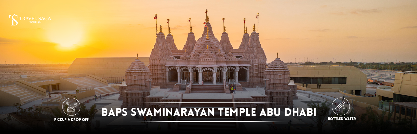 BAPS Swaminarayan Temple Abu Dhabi | baps swaminarayan mandir BT banner by Travel Saga Tourism