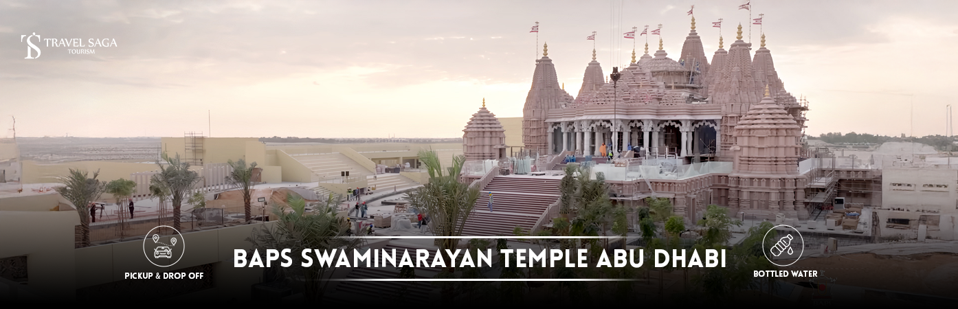 BAPS Swaminarayan Temple Abu Dhabi | baps swaminarayan mandir BT banner by Travel Saga Tourism