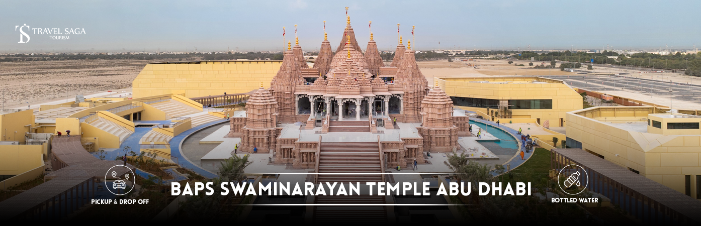 BAPS Swaminarayan Temple Abu Dhabi | baps swaminarayan mandir BT banner by Travel Saga Tourism