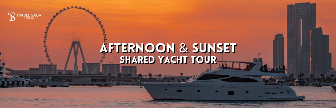 Shared yatch tour bt banner by Travel Saga Tourism