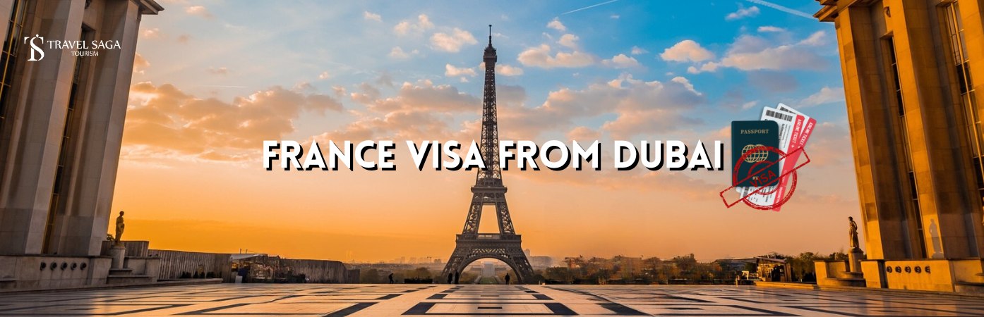 France Visa From Dubai BT banner by Travel Saga Tourism